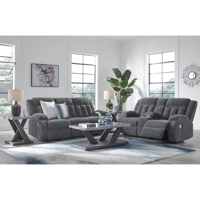 Signature Design by Ashley Observation PC2140596 Double Reclining Power Loveseat with Console IMAGE 9