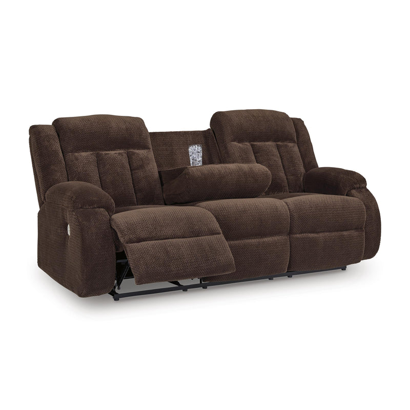 Signature Design by Ashley Free Wake PC2140699 Reclining Power Sofa with Drop Down Table IMAGE 1