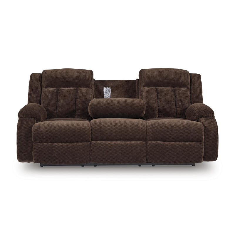 Signature Design by Ashley Free Wake PC2140699 Reclining Power Sofa with Drop Down Table IMAGE 3