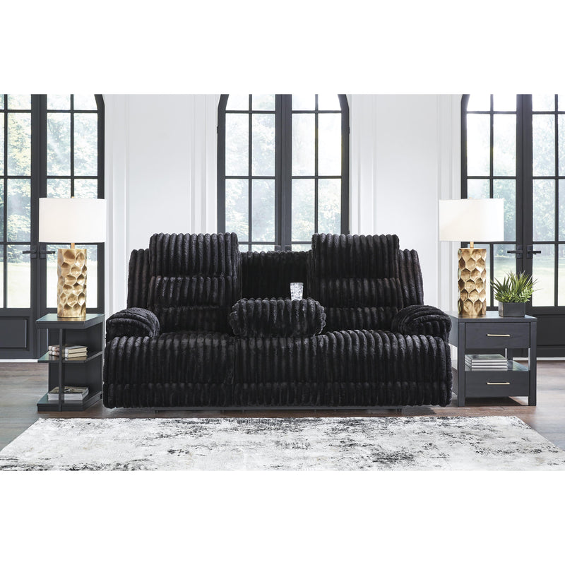 Signature Design by Ashley Rhine Falls PC4280599 Reclining Power Sofa with Drop Down Table IMAGE 5