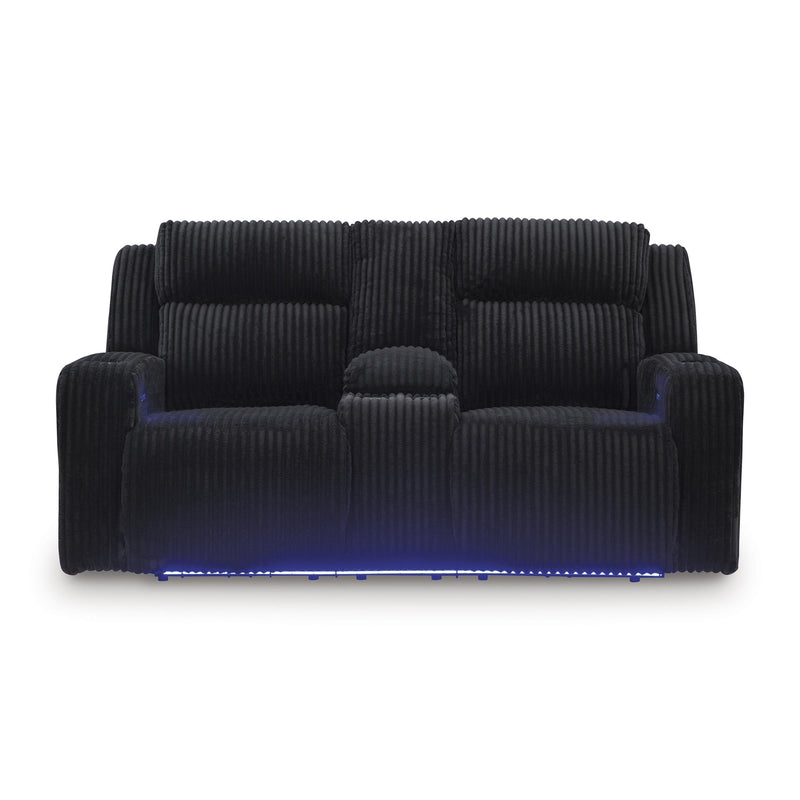 Signature Design by Ashley Forest Lake PC6420218 Power Reclining Loveseat with Console and Adjustable Headrest IMAGE 3