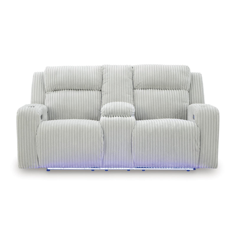 Signature Design by Ashley Forest Lake PC6420318 Power Reclining Loveseat with Console and Adjustable Headrest IMAGE 4