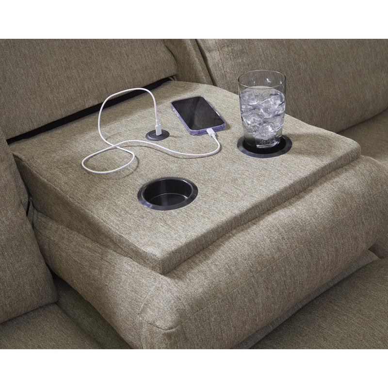 Signature Design by Ashley Side-Swipe PC9140589 Reclining Sofa with Drop Down Table IMAGE 9