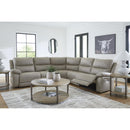 Signature Design by Ashley Narwhal Place PC99201S8 5 pc Power Reclining Sectional IMAGE 3