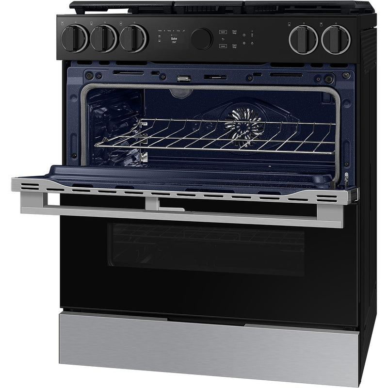 Samsung 30-inch Slide-in Dual Fuel Range with Wi-Fi NSY6DG8550SR/AA IMAGE 10