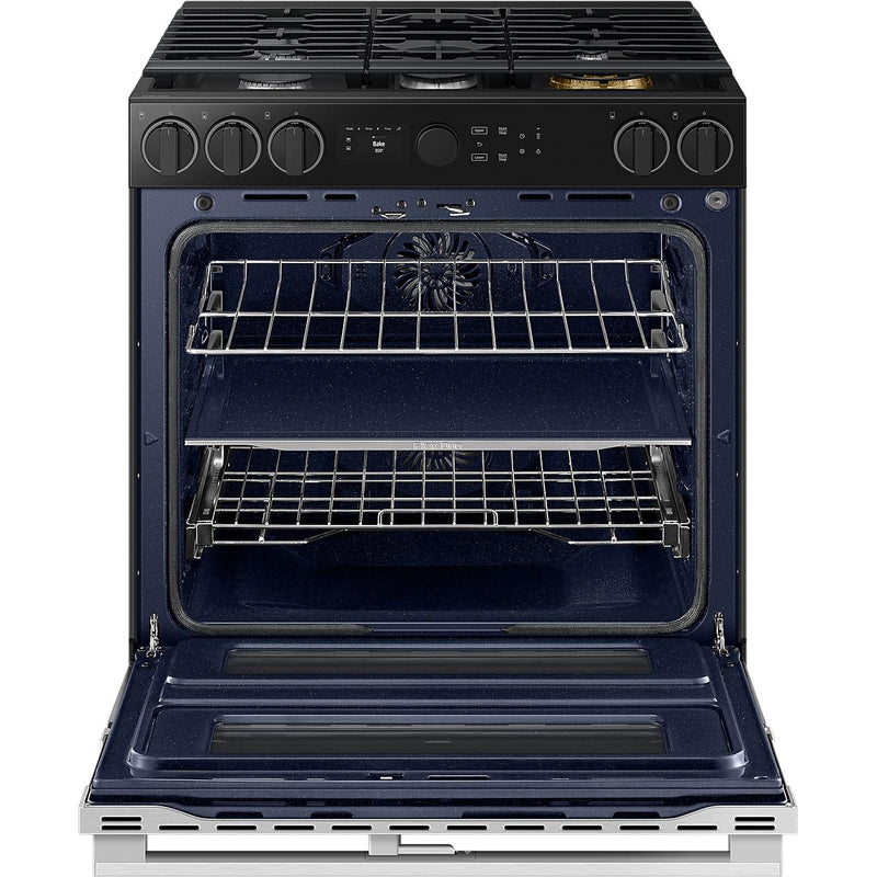 Samsung 30-inch Slide-in Dual Fuel Range with Wi-Fi NSY6DG8550SR/AA IMAGE 2