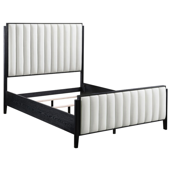 Coaster Furniture Brookmead 224710KW 60-inch Upholstered California King Bed - Black IMAGE 1