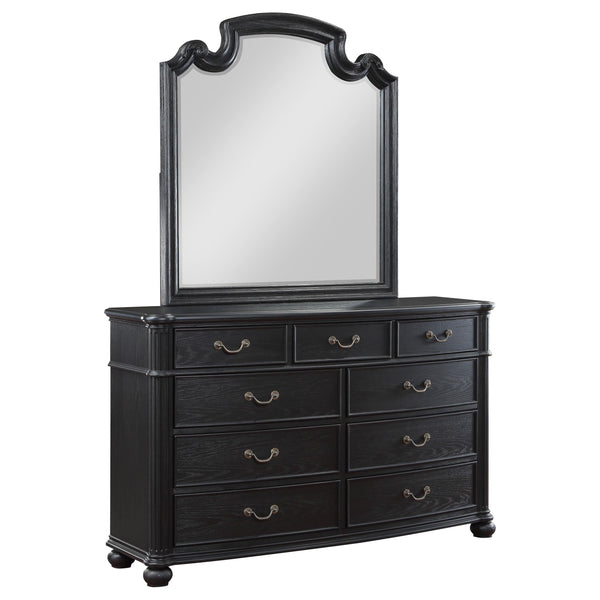 Coaster Furniture Celina 224763M 9-Drawer Dresser with Mirror - Black IMAGE 1