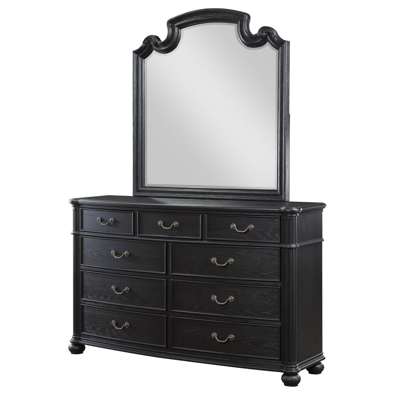 Coaster Furniture Celina 224763M 9-Drawer Dresser with Mirror - Black IMAGE 3