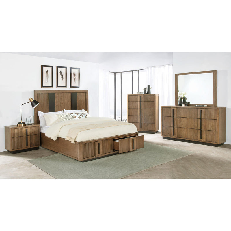  Coaster Furniture Terrace 224900KE 2-Drawer Eastern King Storage Bed - Ash Brown IMAGE 5