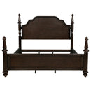  Coaster Furniture Andover 223631KE 63-inch Four Poster Eastern King Bed - Dark Oak IMAGE 3