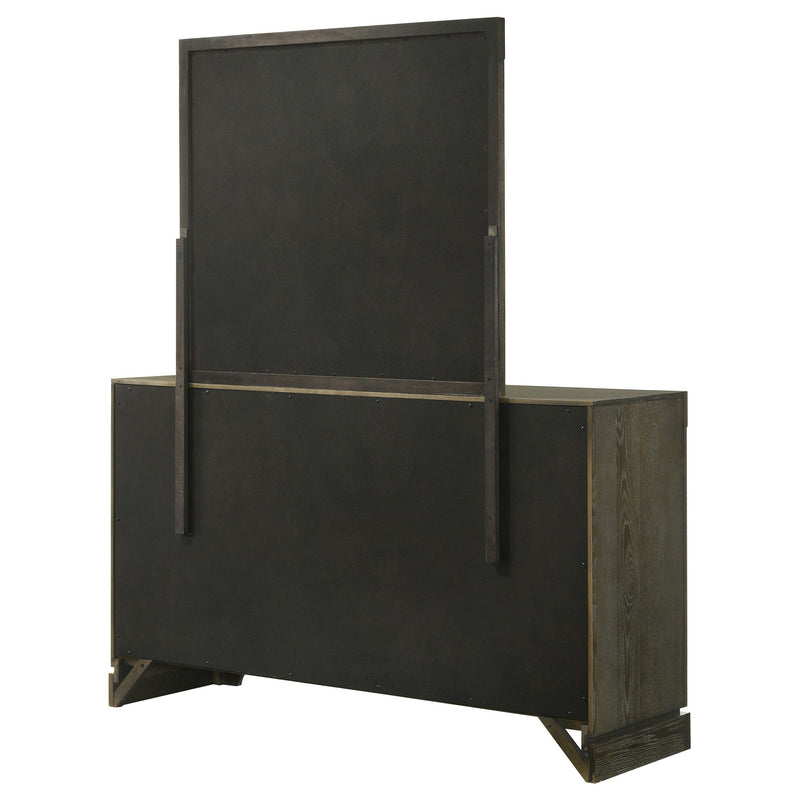 Coaster Furniture Gran Park 224933M 6-Drawer Dresser and Mirror - Dark Cocoa IMAGE 7