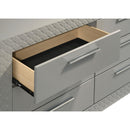  Coaster Furniture Ives 224973 6-Drawer Dresser Cabinet - Grey High Gloss IMAGE 11