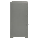  Coaster Furniture Ives 224973 6-Drawer Dresser Cabinet - Grey High Gloss IMAGE 8