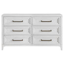 Coaster Furniture Marielle 224843 6-Drawer Bedroom Dresser - Distressed White IMAGE 2
