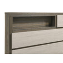  Coaster Furniture Fenwick 224981Q Queen Bed Bookcase Headboard - Grey Oak IMAGE 6