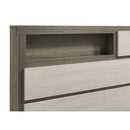  Coaster Furniture Fenwick 224981KW California King Bed Bookcase Headboard - Grey Oak IMAGE 6