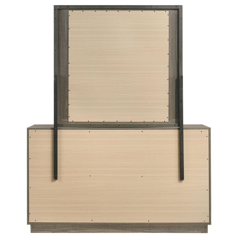  Coaster Furniture Fenwick 224983M 9-Drawer Dresser with Mirror - Grey Oak IMAGE 6