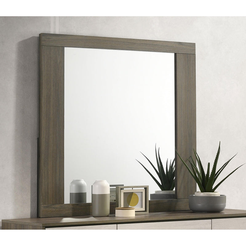  Coaster Furniture Fenwick 224984 Dresser Mirror - Grey Oak IMAGE 3
