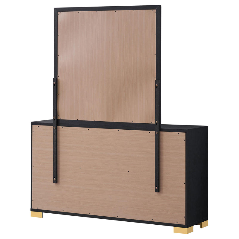 Coaster Furniture Marceline 222833M 6-Drawer Dresser with Mirror - Black IMAGE 7