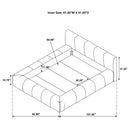 Coaster Furniture Wilshire 315981Q Upholstered Queen Platform Bed - Grey IMAGE 5