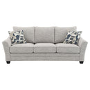  Coaster Furniture Tomkins 509671 Boucle Upholstered Sofa - Light Grey IMAGE 2