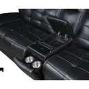  Coaster Furniture Hewitt 609610PP Leather Upholstered Power Reclining Sectional - Black IMAGE 8