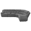 Coaster Furniture Bahrain 609540P 6-piece Modular Power Reclining Sectional - Charcoal IMAGE 3