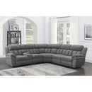 Coaster Furniture Bahrain 609540P 6-piece Modular Power Reclining Sectional - Charcoal IMAGE 6