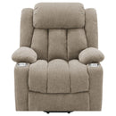  Coaster Furniture Houston 602274P Upholstered Power Lift Recliner Chair - Camel IMAGE 4