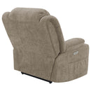  Coaster Furniture Houston 602274P Upholstered Power Lift Recliner Chair - Camel IMAGE 8