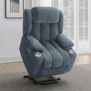  Coaster Furniture Houston 602294P Upholstered Power Lift Recliner - Slate Blue IMAGE 13