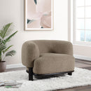  Coaster Furniture Lawler 903170 Upholstered Barrel Back Accent Chair - Mushroom IMAGE 9