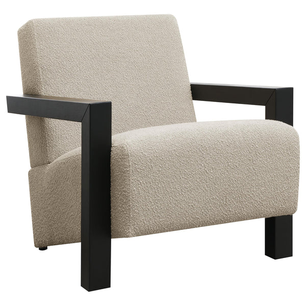 Coaster Furniture Fitzroy 903095 Boucle Upholstered Accent Arm Chair - Latte IMAGE 1