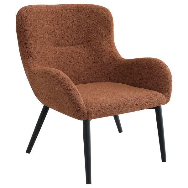 Coaster Furniture Calvin 902471 Upholstered Modern Arm Accent Chair - Rust IMAGE 1