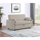  Coaster Furniture Portland 350142 Boucle Upholstered Sleeper Sofa Bed - Latte IMAGE 10