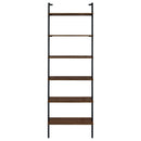  Coaster Furniture Owens 980072 96-inch 6-shelf Wall Bookshelf - Walnut IMAGE 2