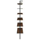 Coaster Furniture Owens 980072 96-inch 6-shelf Wall Bookshelf - Walnut IMAGE 4