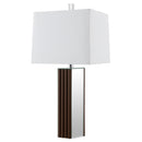  Coaster Furniture Elena 920177 30-inch Square Tapered Mirrored Table Lamp - Brown IMAGE 4
