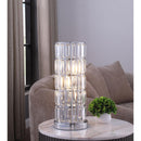  Coaster Furniture Wanda 920235 20-inch Crystal Shade Bedside Table Lamp - Silver IMAGE 2