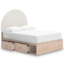 Signature Design by Ashley Arloster PCB1566B7 Full Upholstered Panel Bed with Storage IMAGE 2