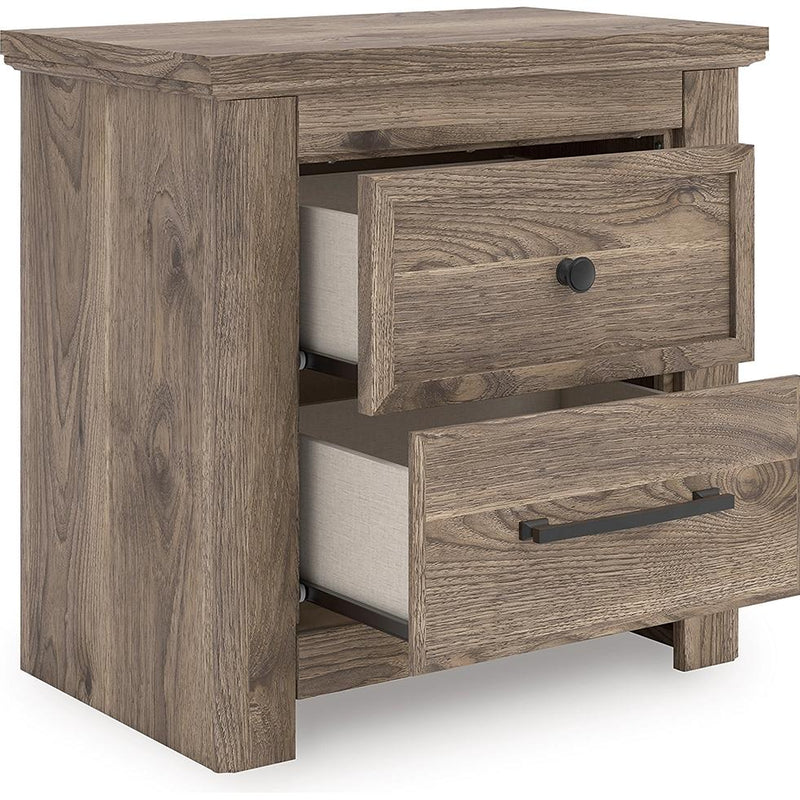  Signature Design by Ashley Rusticott PCB2260-92 Two Drawer Night Stand IMAGE 2