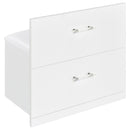  Coaster Furniture Flora 930218 2-drawer Vanity Set with LED Mirror - White High Gloss IMAGE 16