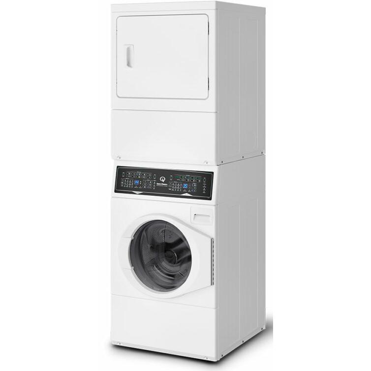  Speed Queen Stacked Washer/Dryer Electric Laundry Center ATEEPASP179TW01 IMAGE 3
