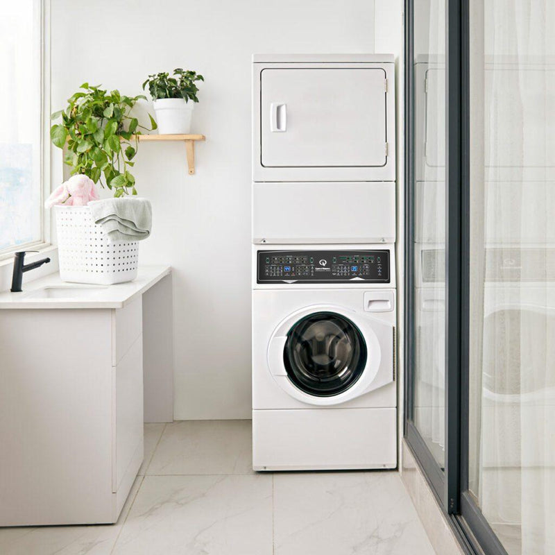  Speed Queen Stacked Washer/Dryer Electric Laundry Center ATEEPASP179TW01 IMAGE 5