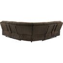  Coaster Furniture Atkinson 601510 Upholstered Reclining Sectional Sofa - Chocolate IMAGE 4