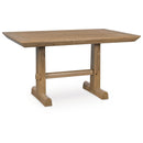  Benchcraft Ridgester D858-13 Rectangular Dining Room Counter Table IMAGE 1