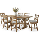  Benchcraft Ridgester D858-13 Rectangular Dining Room Counter Table IMAGE 5