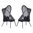  Furniture of America Alverta GM-1014BK-2PK Set Of 2 Foldable Chair IMAGE 2