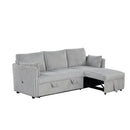  Furniture of America Denholme SL64002GY-SF-PK Sectional with Pull Out IMAGE 2